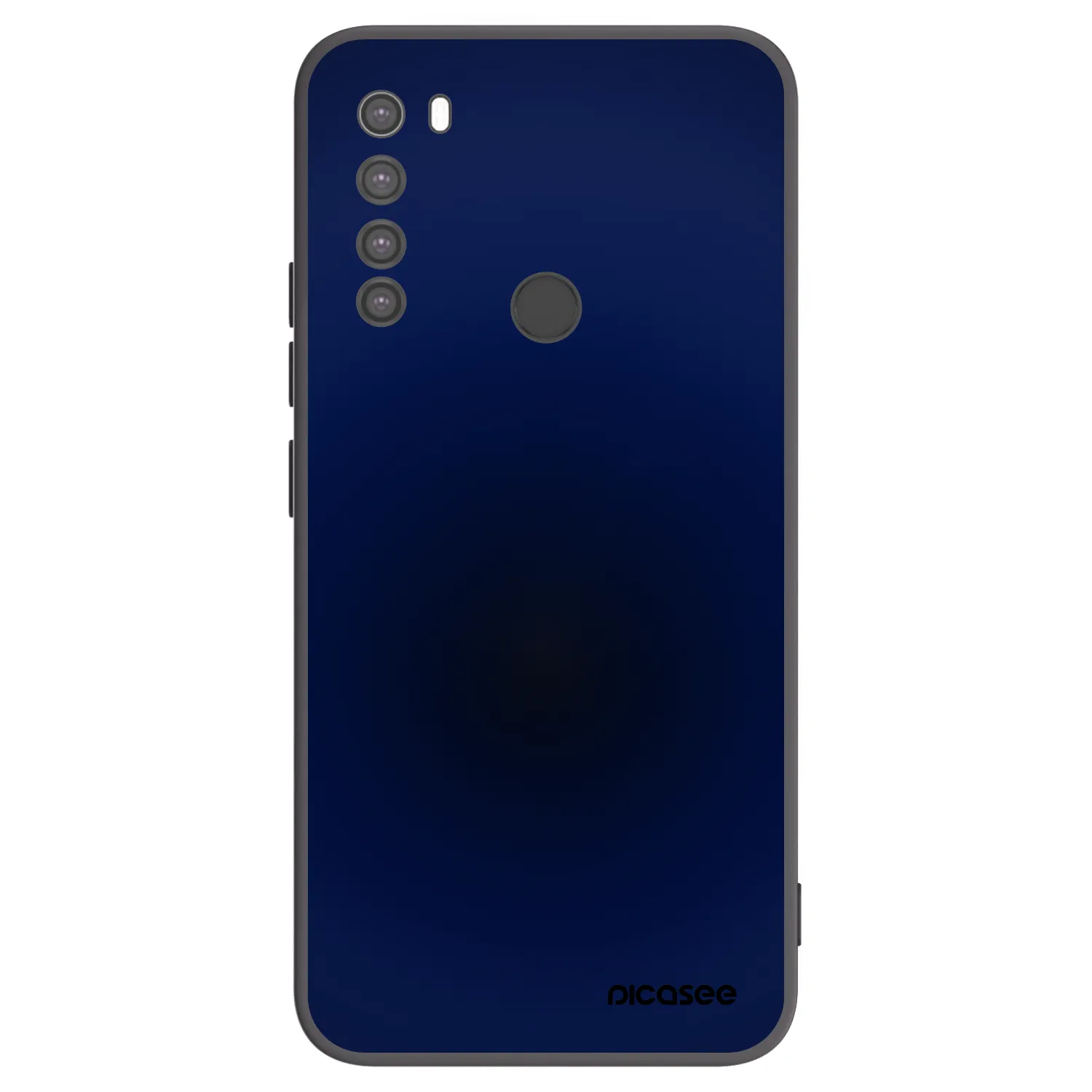 Picasee crna silikonska maskica za Xiaomi Redmi Note 8 - Deep Ocean