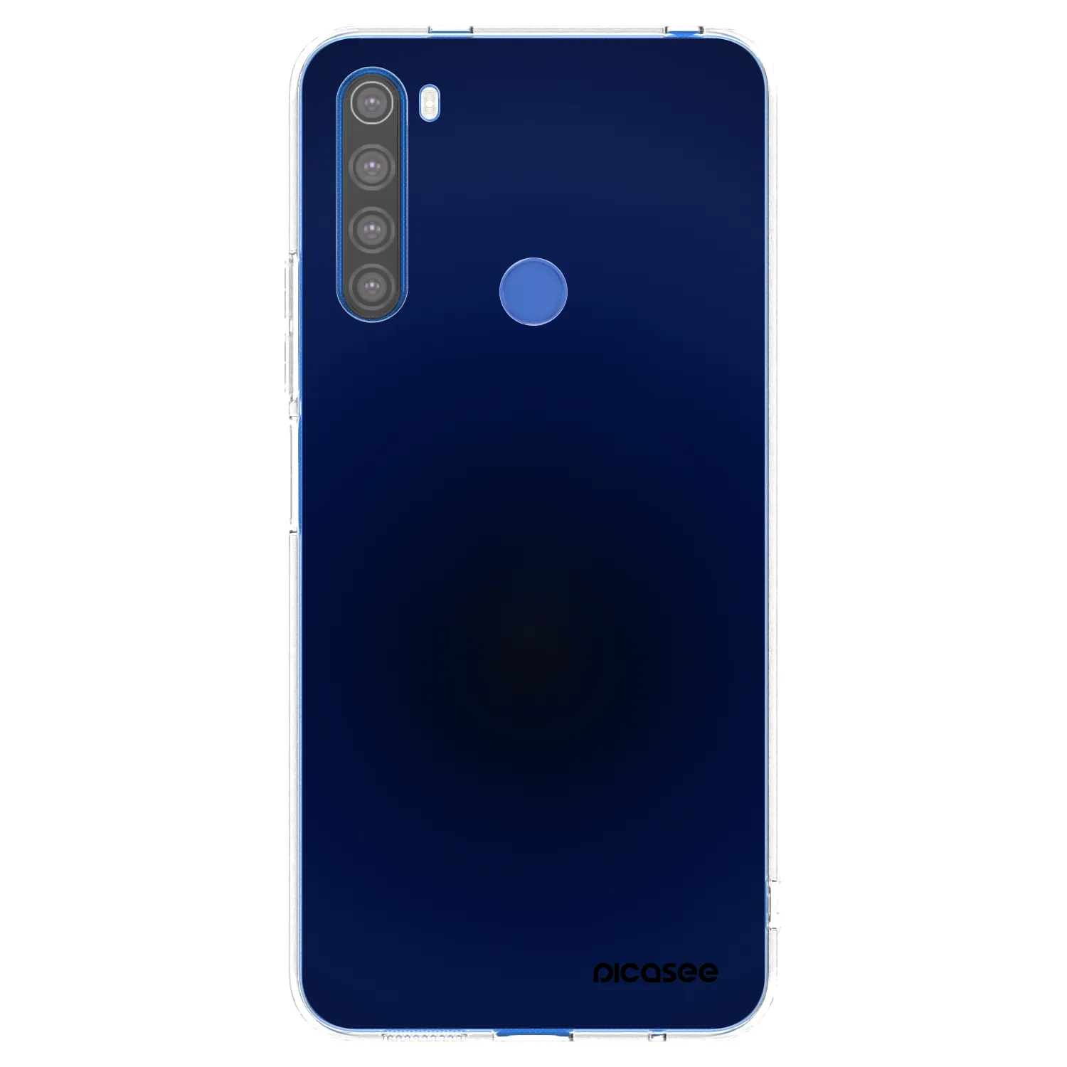 Picasee silikonska prozirna maskica za Xiaomi Redmi Note 8T - Deep Ocean
