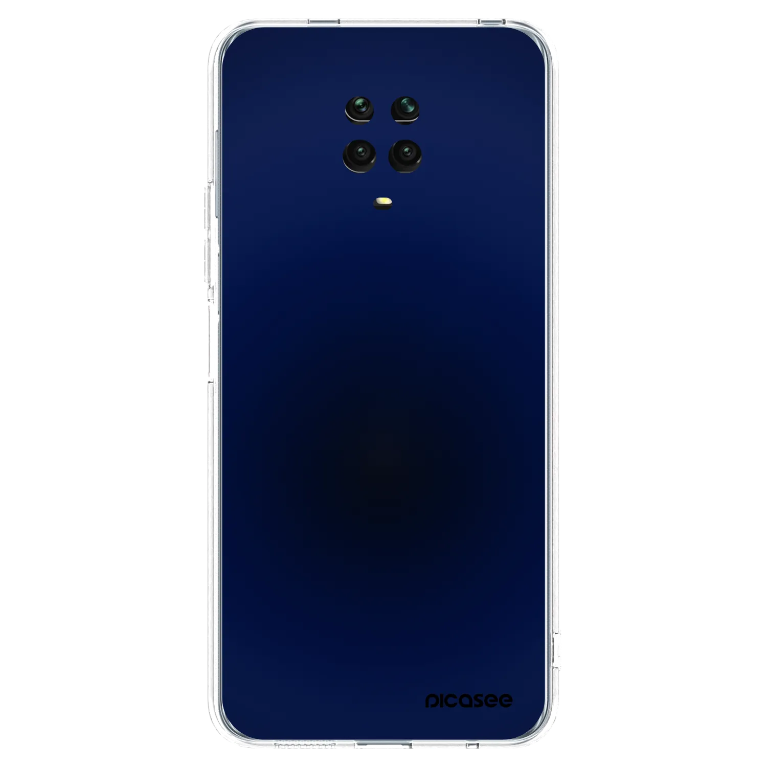 Picasee silikonska prozirna maskica za Xiaomi Redmi Note 9 Pro - Deep Ocean