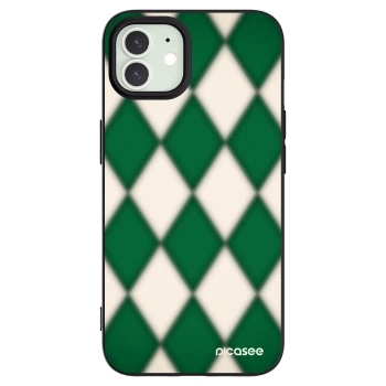 Picasee crna silikonska maskica za Apple iPhone 12 - Emerald Diamond