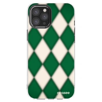Picasee silikonska prozirna maskica za Apple iPhone 12 Pro Max - Emerald Diamond