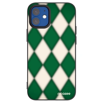 Picasee crna silikonska maskica za Apple iPhone 12 mini - Emerald Diamond