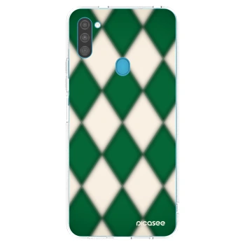 Picasee silikonska prozirna maskica za Samsung Galaxy M11 - Emerald Diamond
