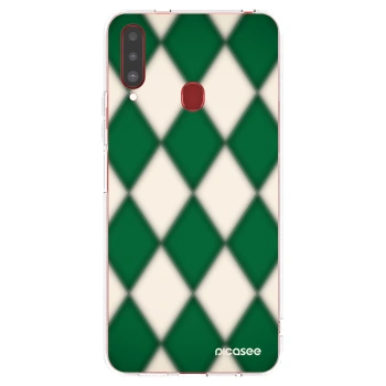 Picasee silikonska prozirna maskica za Samsung Galaxy A20s - Emerald Diamond