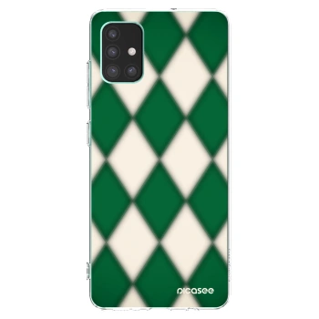 Picasee silikonska prozirna maskica za Samsung Galaxy M51 M515F - Emerald Diamond