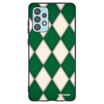 Picasee crna silikonska maskica za Samsung Galaxy A72 A725F - Emerald Diamond