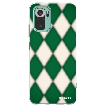 Picasee silikonska prozirna maskica za Xiaomi Redmi Note 10 Pro - Emerald Diamond