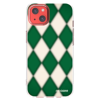 Picasee silikonska prozirna maskica za Apple iPhone 13 - Emerald Diamond