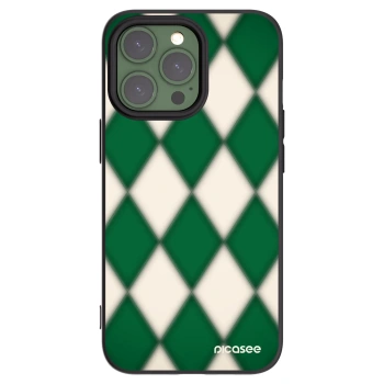 Picasee crna silikonska maskica za Apple iPhone 13 Pro - Emerald Diamond