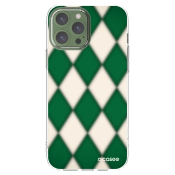 Picasee silikonska prozirna maskica za Apple iPhone 13 Pro Max - Emerald Diamond