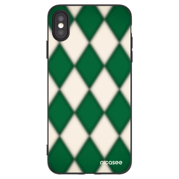 Picasee crna silikonska maskica za Apple iPhone XS Max - Emerald Diamond
