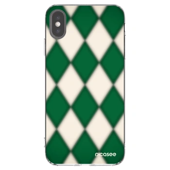 Picasee silikonska prozirna maskica za Apple iPhone XS Max - Emerald Diamond