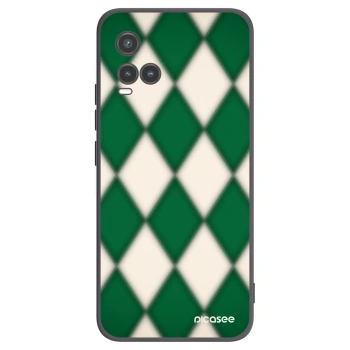 Picasee crna silikonska maskica za Vivo Y33s - Emerald Diamond
