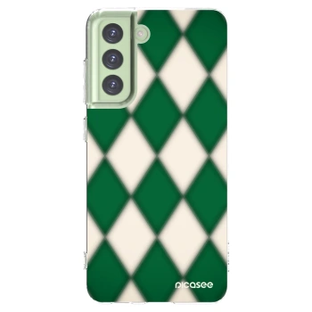 Picasee silikonska prozirna maskica za Samsung Galaxy S21 FE 5G - Emerald Diamond
