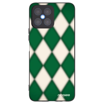 Picasee crna silikonska maskica za Honor X8 4G - Emerald Diamond
