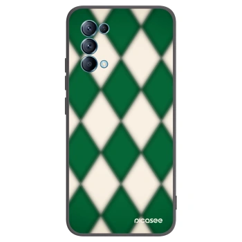 Picasee crna silikonska maskica za OPPO Reno 5 5G - Emerald Diamond
