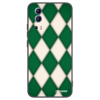 Picasee crna silikonska maskica za Vivo Y52 5G - Emerald Diamond