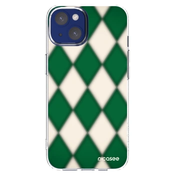 Picasee silikonska prozirna maskica za Apple iPhone 14 - Emerald Diamond
