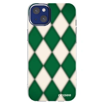 Picasee silikonska prozirna maskica za Apple iPhone 14 Plus - Emerald Diamond