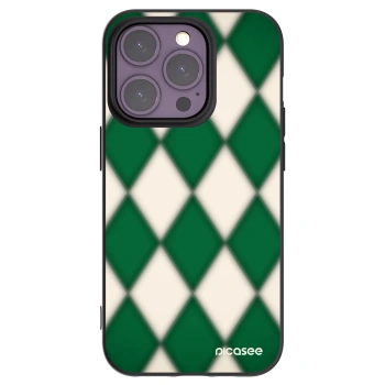 Picasee crna silikonska maskica za Apple iPhone 14 Pro - Emerald Diamond