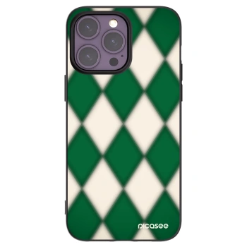 Picasee crna silikonska maskica za Apple iPhone 14 Pro Max - Emerald Diamond