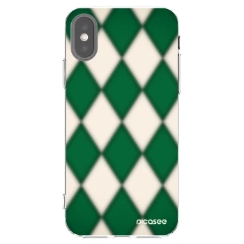 Picasee silikonska prozirna maskica za Apple iPhone X/XS - Emerald Diamond