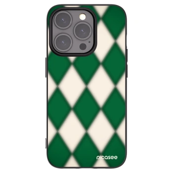 Picasee crna silikonska maskica za Apple iPhone 15 Pro - Emerald Diamond