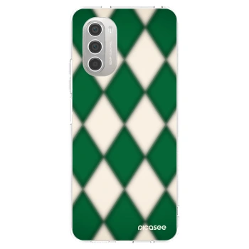 Picasee silikonska prozirna maskica za Motorola Moto G51 - Emerald Diamond
