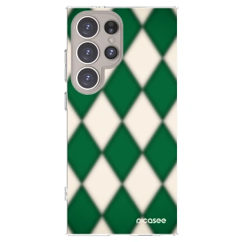 Picasee silikonska prozirna maskica za Samsung Galaxy S24 Ultra S928B 5G - Emerald Diamond