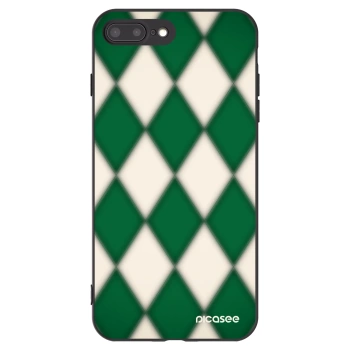 Picasee crna silikonska maskica za Apple iPhone 8 Plus - Emerald Diamond