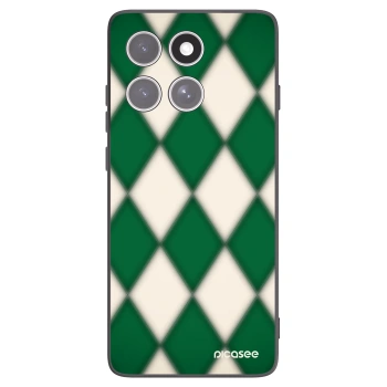 Picasee crna silikonska maskica za Motorola Edge 60 Pro - Emerald Diamond