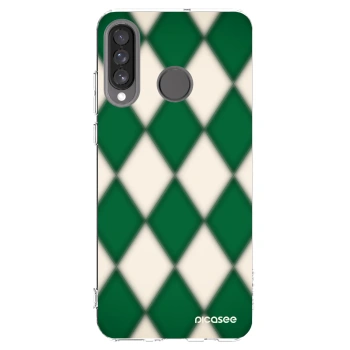 Picasee silikonska prozirna maskica za Huawei P30 Lite - Emerald Diamond