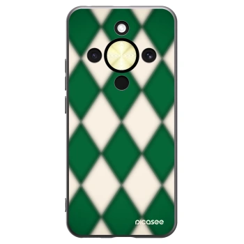 Picasee crna silikonska maskica za Honor Magic8 Lite 5G - Emerald Diamond