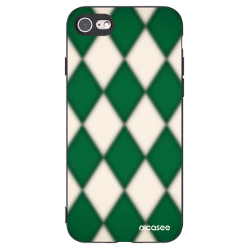 Picasee crna silikonska maskica za Apple iPhone SE 2020 - Emerald Diamond