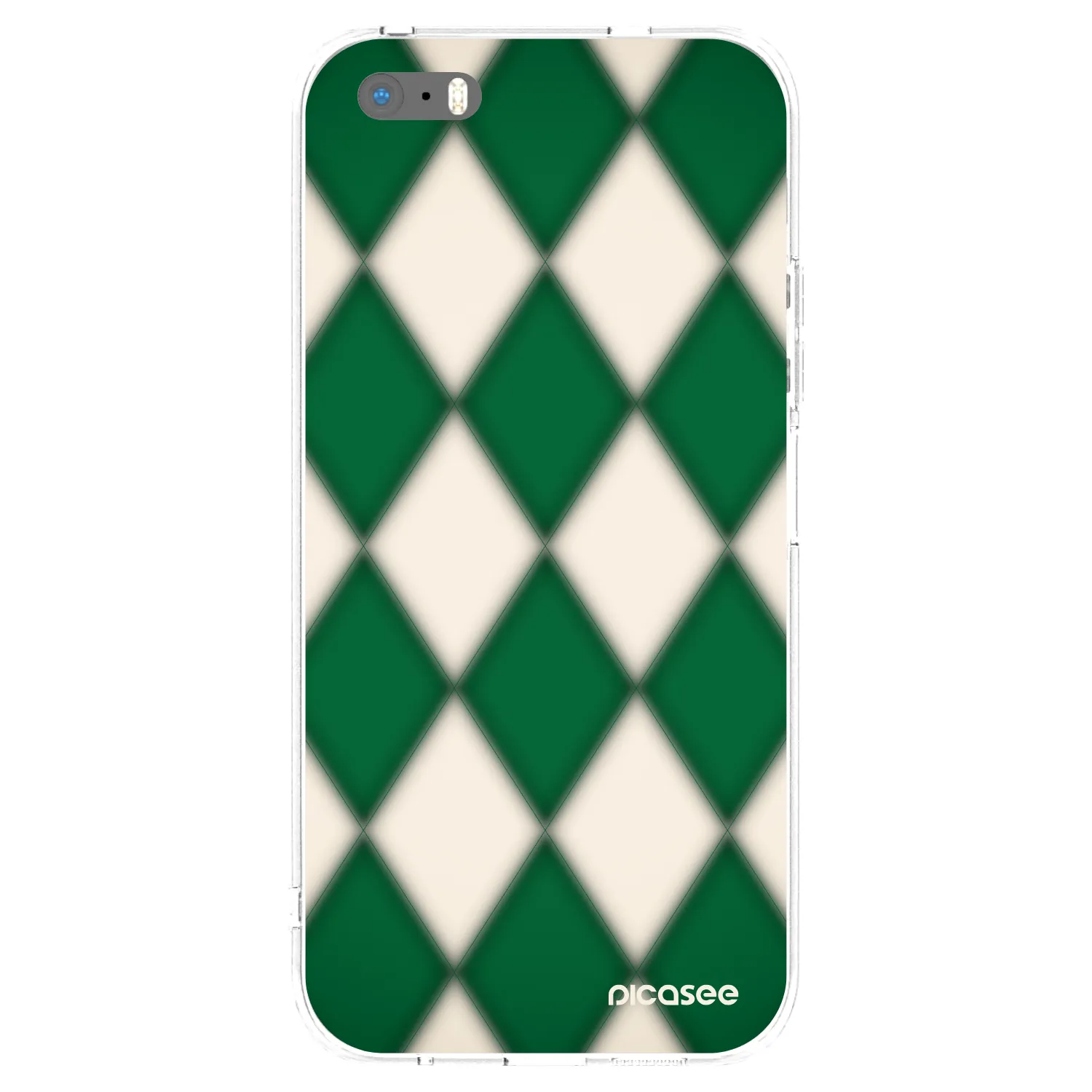 Picasee silikonska prozirna maskica za Apple iPhone 5/5S/SE - Emerald Diamond