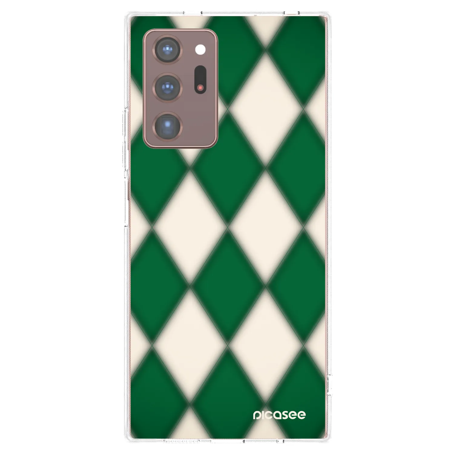 Picasee silikonska prozirna maskica za Samsung Galaxy Note 20 Ultra - Emerald Diamond