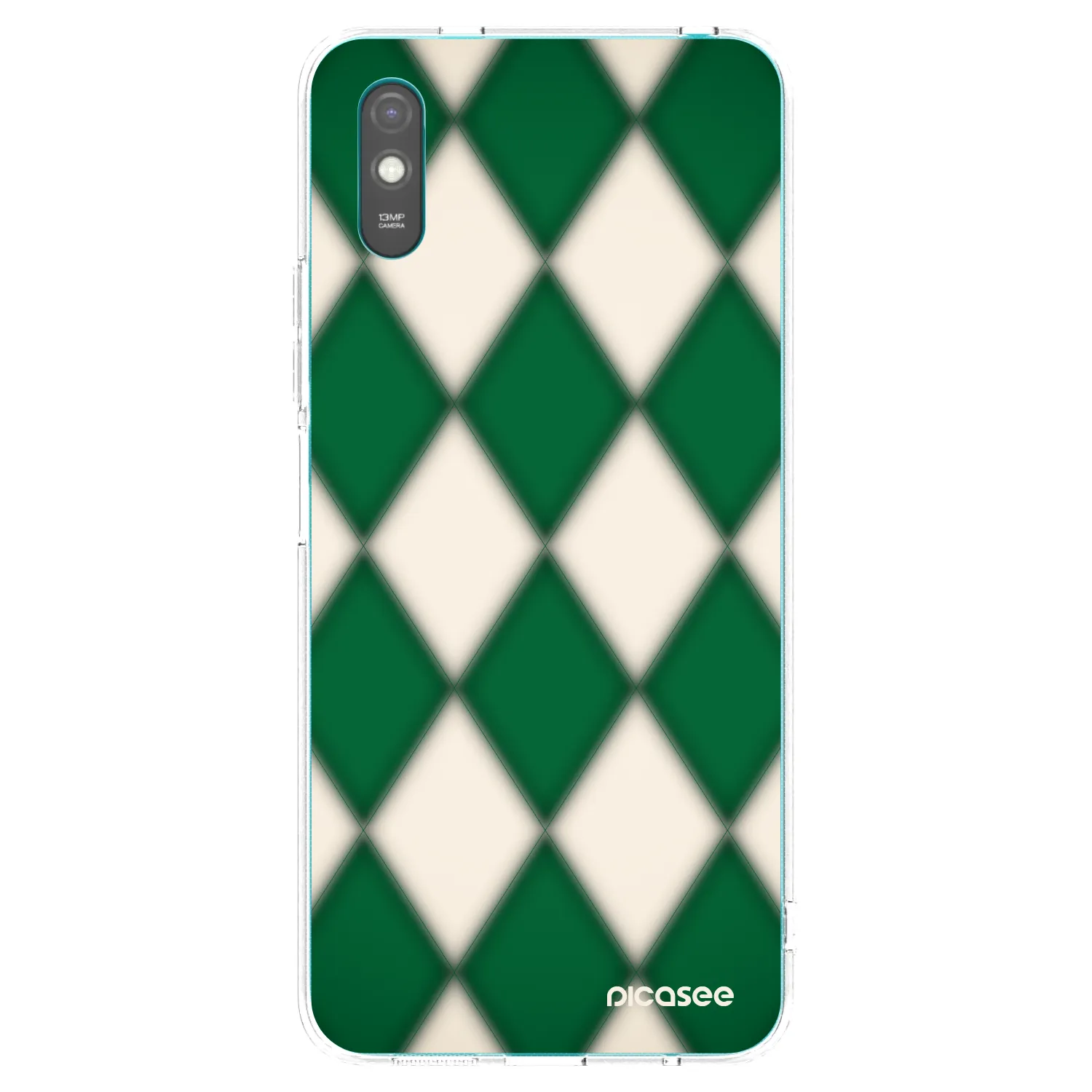 Picasee silikonska prozirna maskica za Xiaomi Redmi 9A - Emerald Diamond