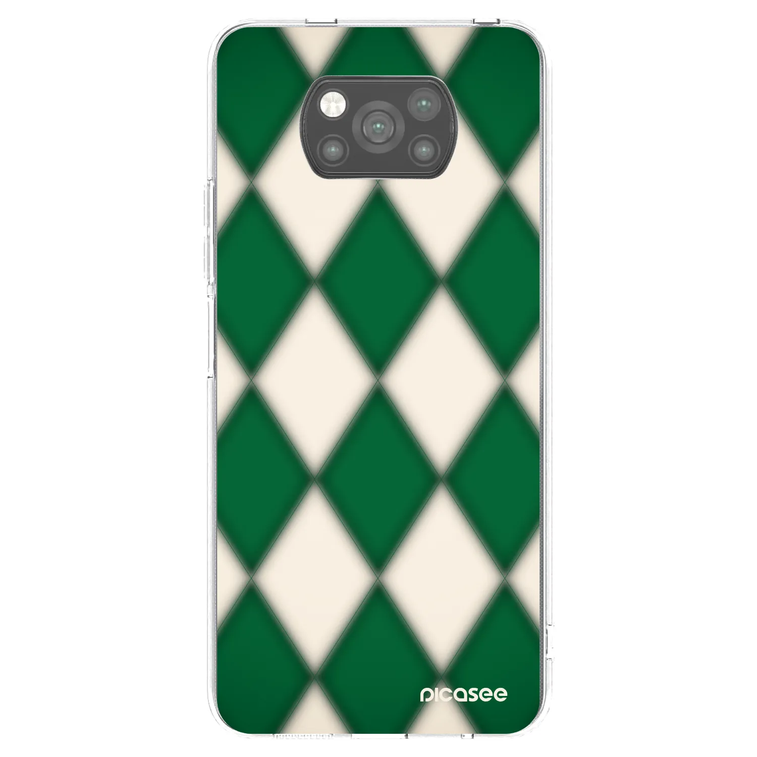 Picasee crna silikonska maskica za Xiaomi Poco X3 - Emerald Diamond