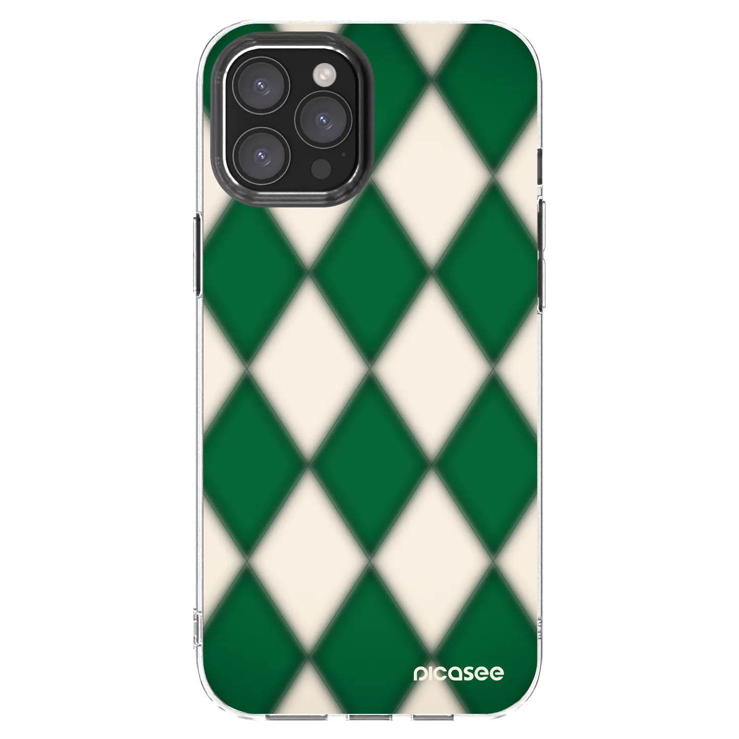 Picasee silikonska prozirna maskica za Apple iPhone 12 Pro Max - Emerald Diamond