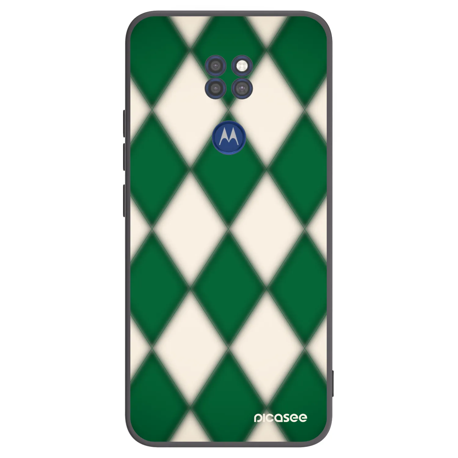 Picasee crna silikonska maskica za Motorola Moto G9 Play - Emerald Diamond