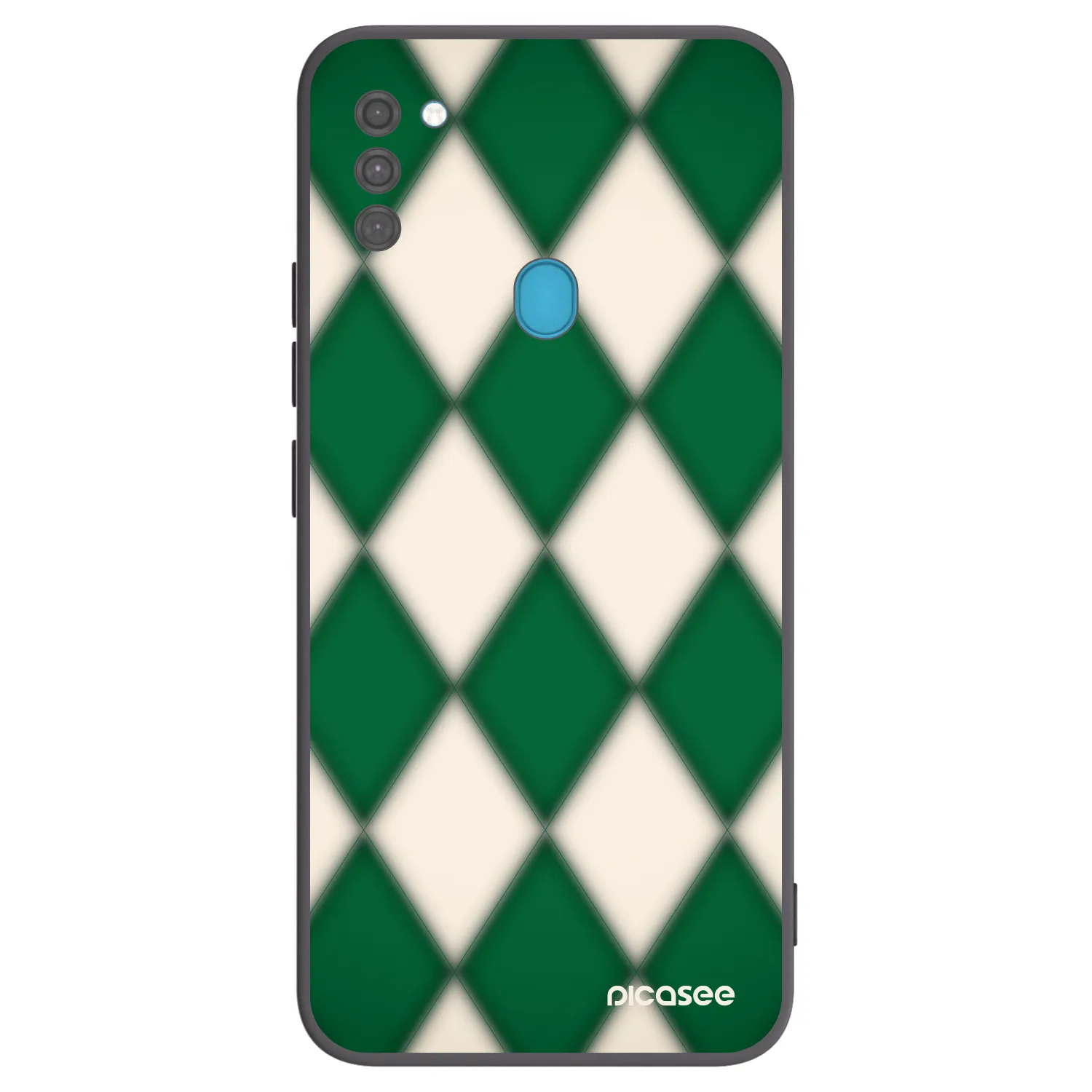 Picasee crna silikonska maskica za Samsung Galaxy M11 - Emerald Diamond