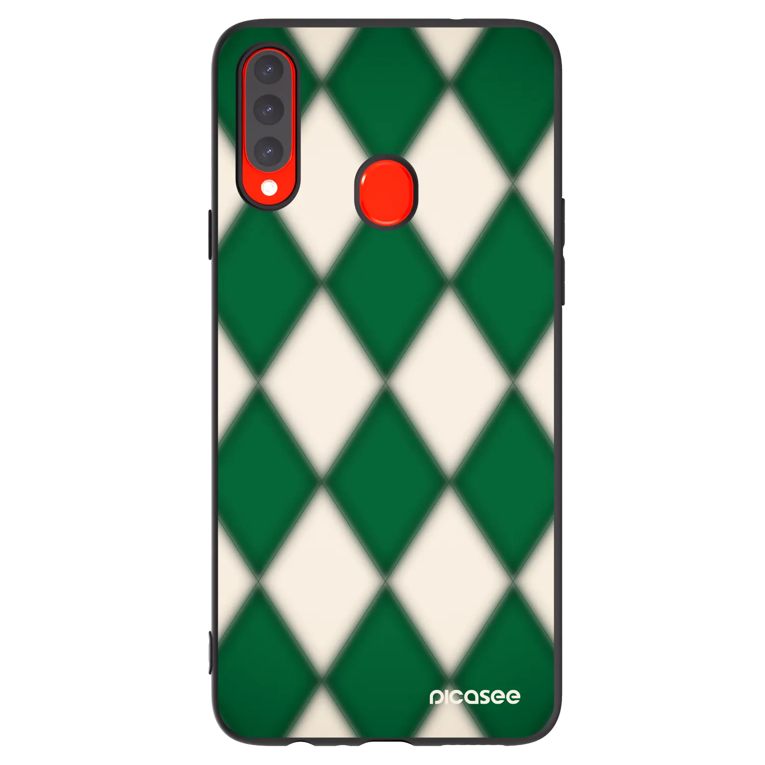 Picasee crna silikonska maskica za Samsung Galaxy A20s - Emerald Diamond