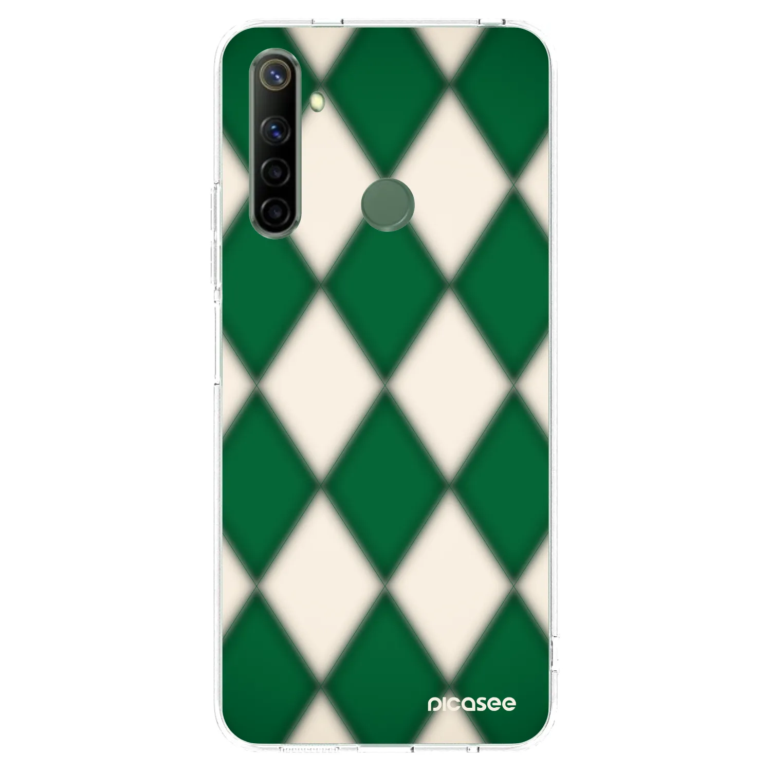 Picasee silikonska prozirna maskica za Realme 6i - Emerald Diamond