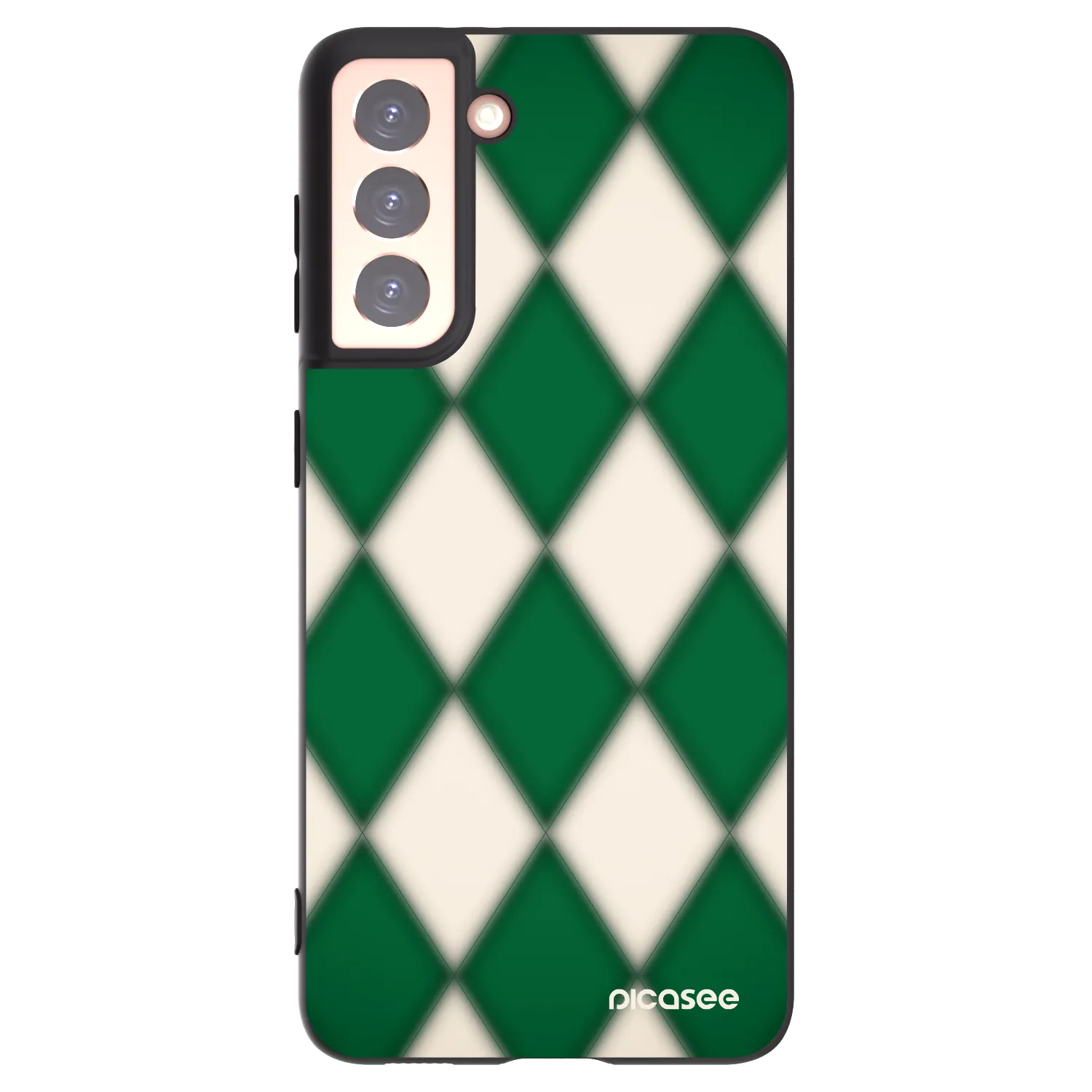 Picasee crna silikonska maskica za Samsung Galaxy S21 5G G991B - Emerald Diamond