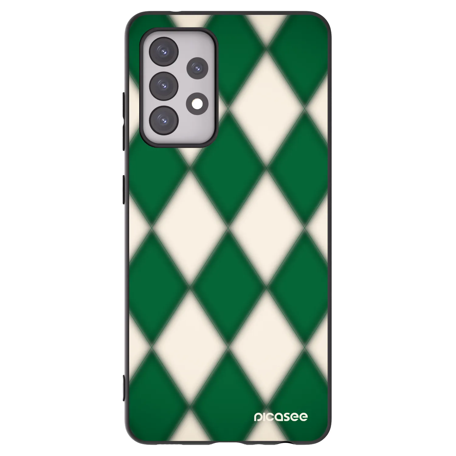 Picasee crna silikonska maskica za Samsung Galaxy A52 5G A525F - Emerald Diamond