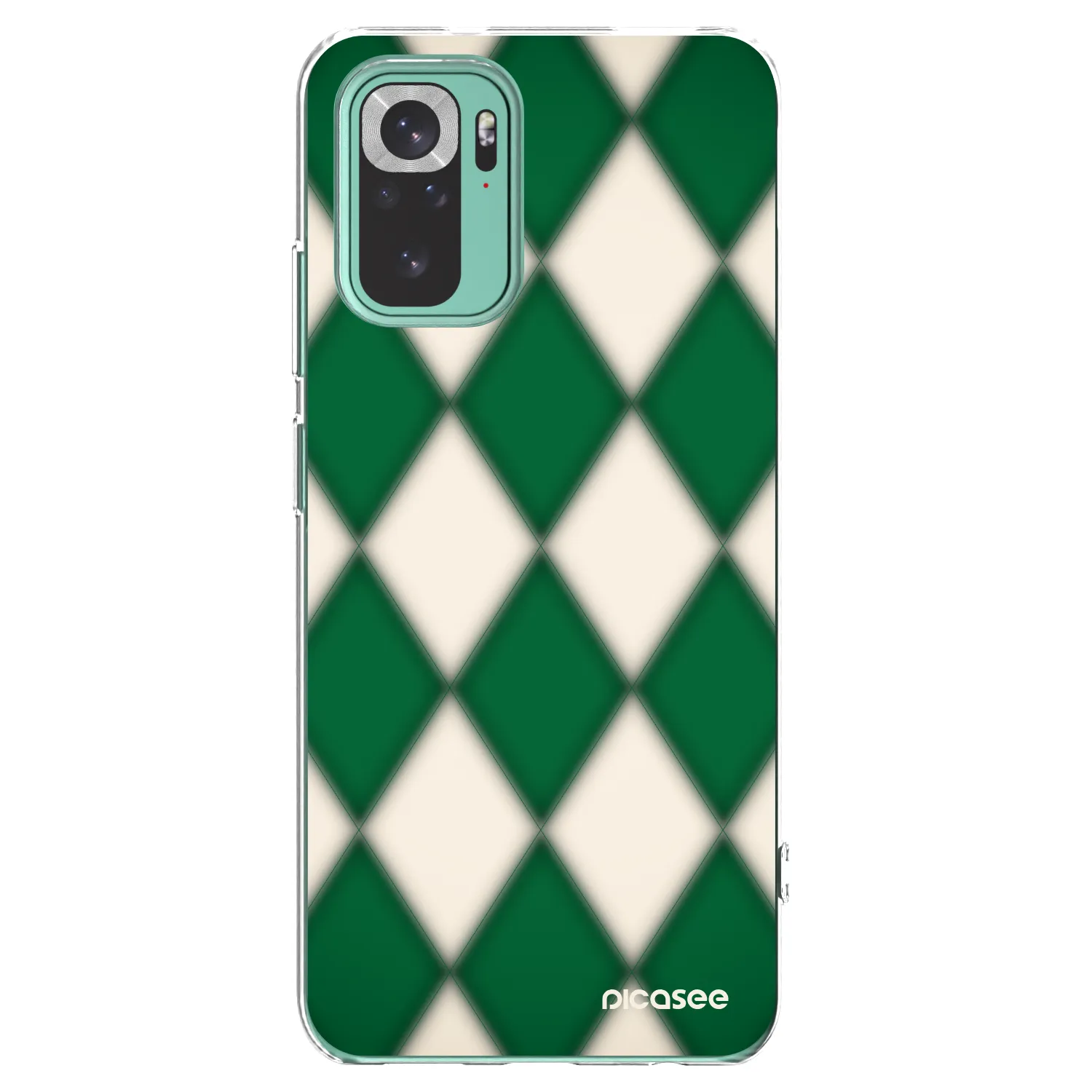 Picasee silikonska prozirna maskica za Xiaomi Redmi Note 10 Pro - Emerald Diamond