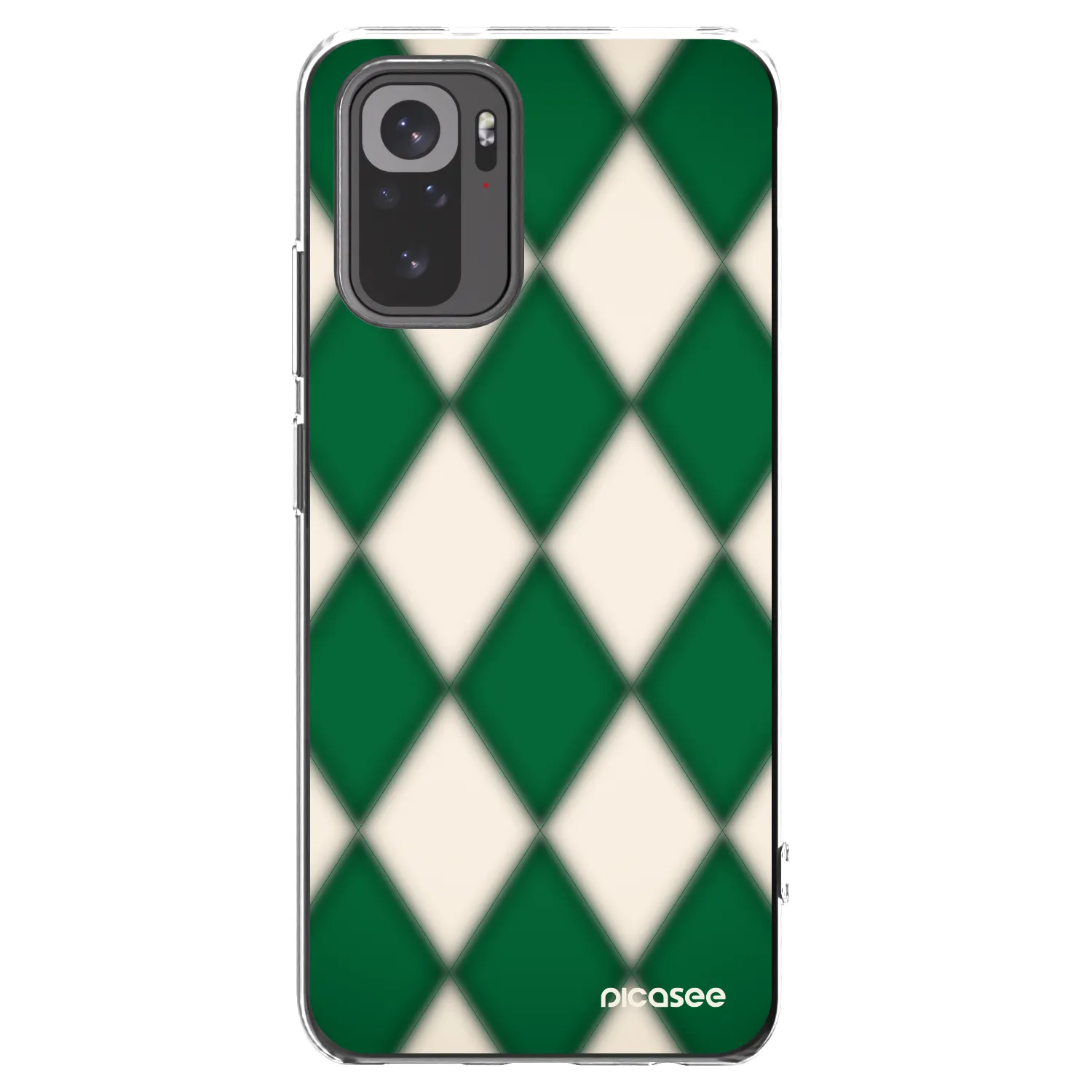 Picasee silikonska prozirna maskica za Xiaomi Redmi Note 10S - Emerald Diamond