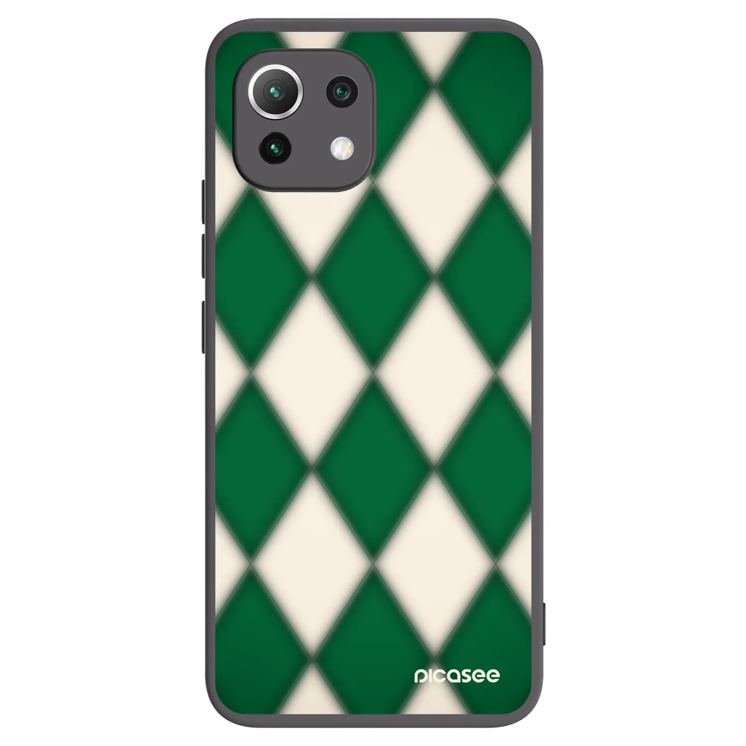 Picasee crna silikonska maskica za Xiaomi Mi 11 Lite - Emerald Diamond