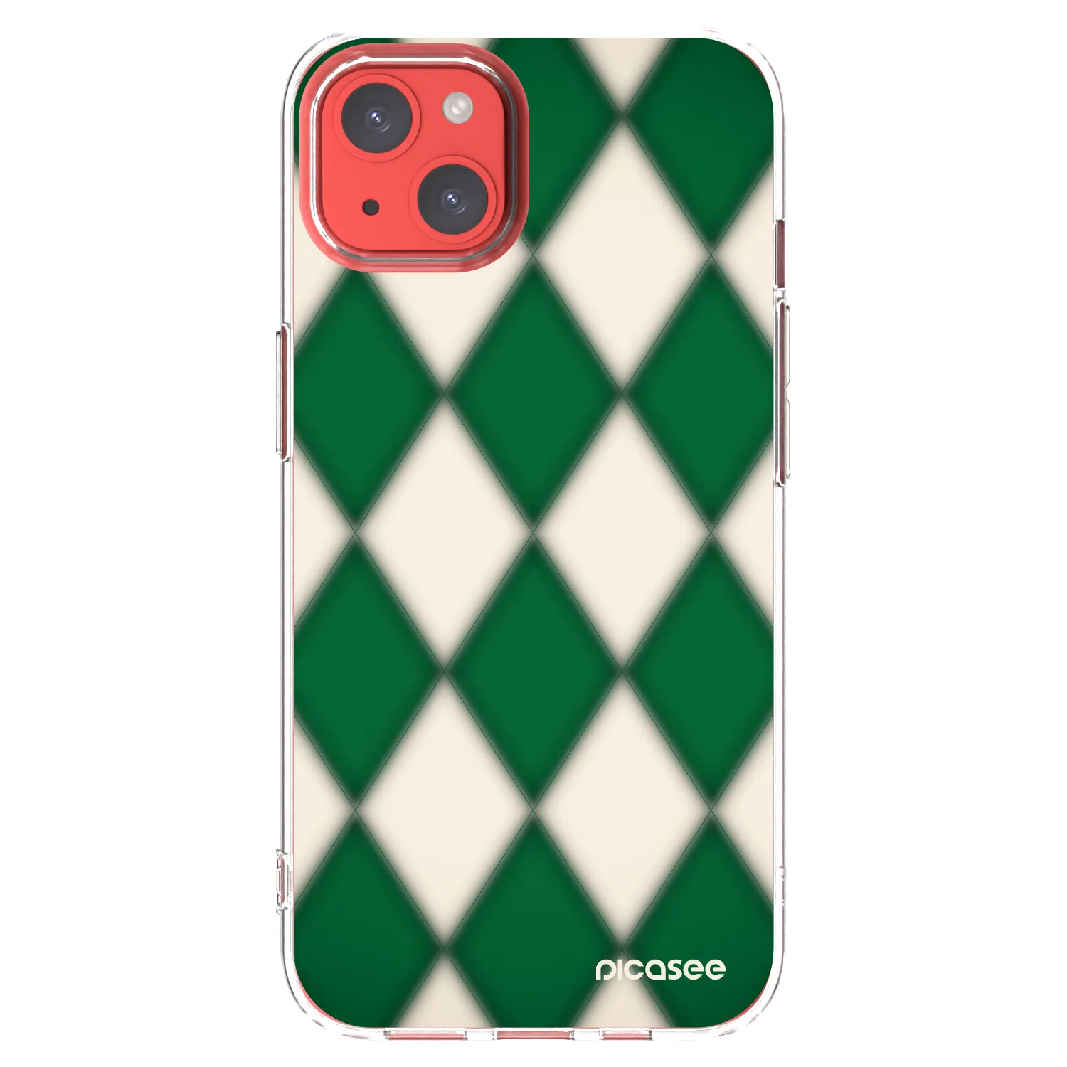Picasee silikonska prozirna maskica za Apple iPhone 13 - Emerald Diamond