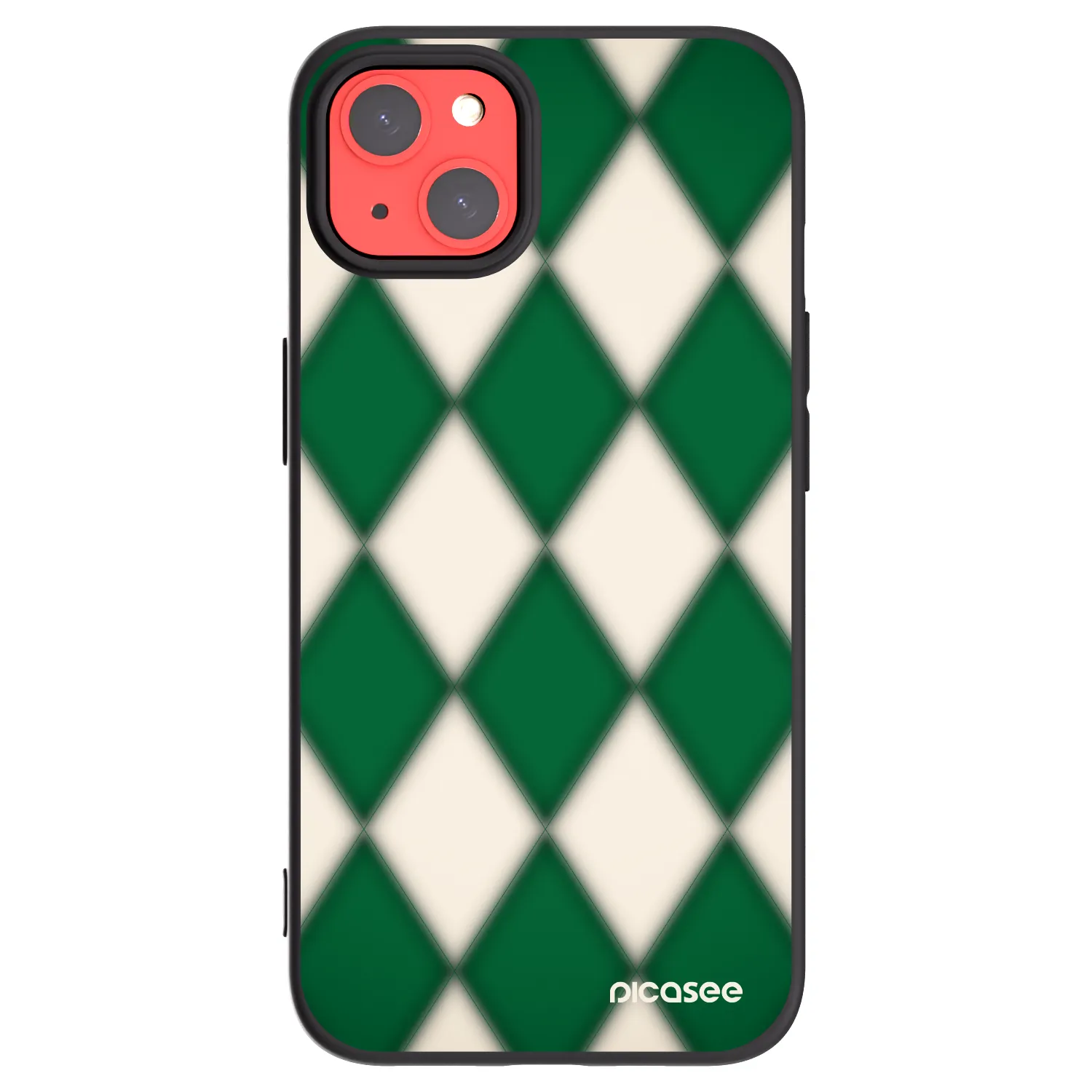 Picasee crna silikonska maskica za Apple iPhone 13 - Emerald Diamond